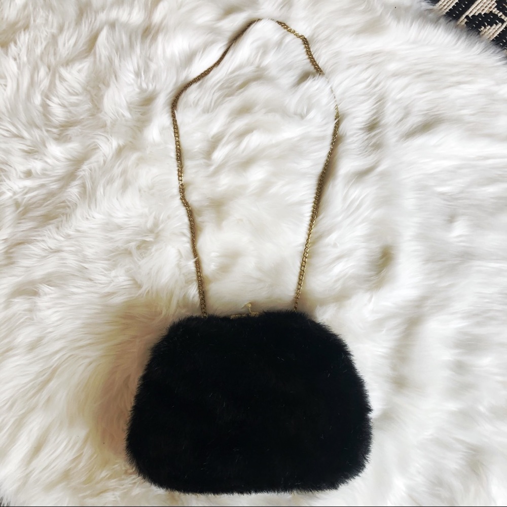 Dennis Basso | Black Fur Purse